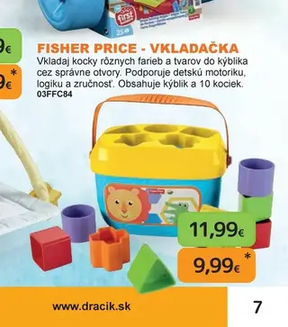 Fisher Price Vkladačka