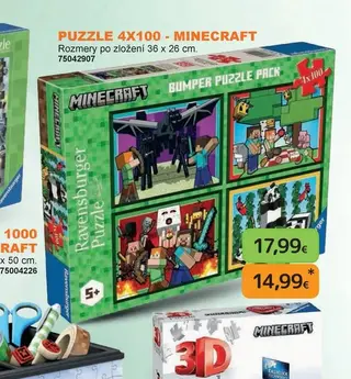 Puzzle 4x100 - Minecraft