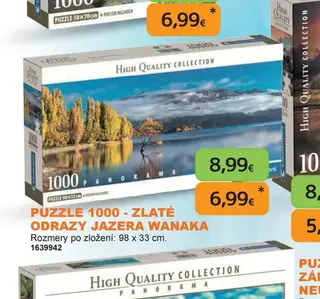 Puzzle 1000 Zlaté odrazy jazera Wanaka
