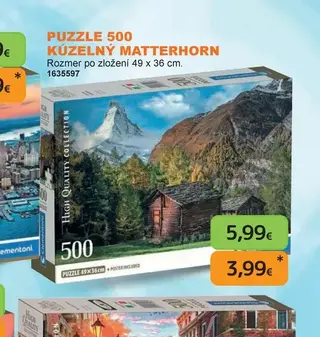 Puzzle 500 Kúzelný Matterhorn