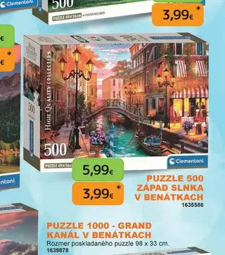 Puzzle 500 Západ slnka v Benátkach