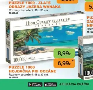 Puzzle 1000 Hojdačka pri oceáne
