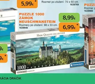 Puzzle 1000 Zámok Neuschwanstein