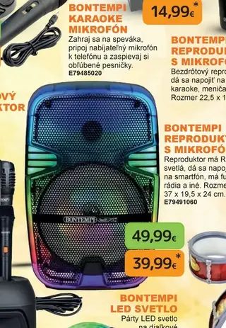Bontempi Reproduktor s mikrofónmi