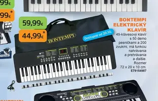 Bontempi elektrický klavír 49 kláves