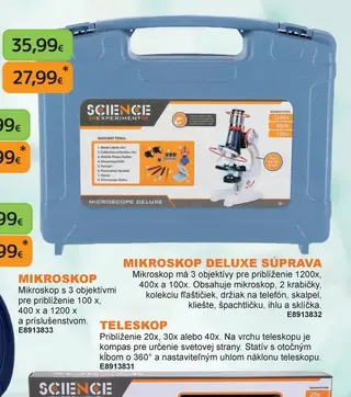 Mikroskop Deluxe súprava