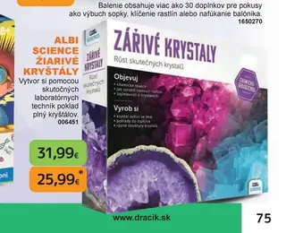 Albi Science Žiarivé kryštály