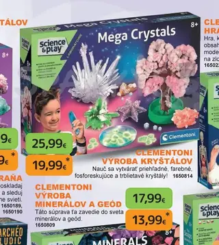 Clementoni Výroba kryštálov Mega Crystals