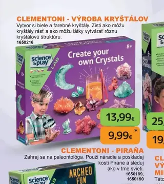 Clementoni - Výroba kryštálov