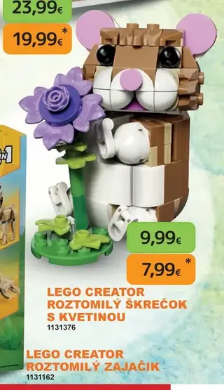 LEGO CREATOR Roztomilý škrečok s kvetinou