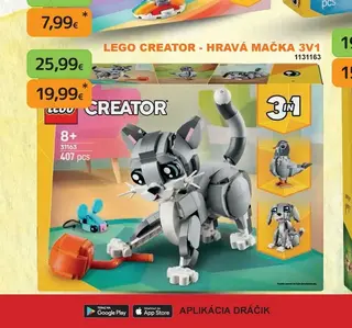 LEGO CREATOR Hravá mačka 3v1