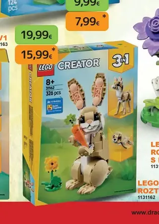 LEGO CREATOR Roztomilý zajačik