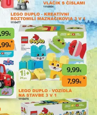LEGO DUPLO Kreatívni roztomilí maznáčikovia 3 v 1