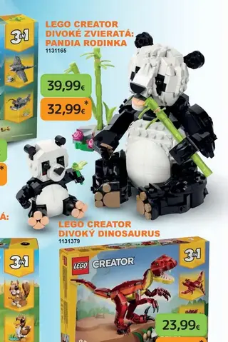 LEGO Creator Divoké zvieratá: Pandia rodinka