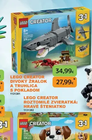 LEGO Creator Divoký žralok a truhlica s pokladom