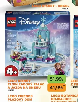 LEGO Disney Elsin ľadový palác a jazda na snehu