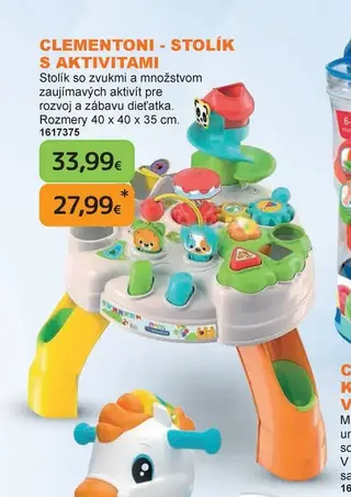 Clementoni - Stolík s aktivitami