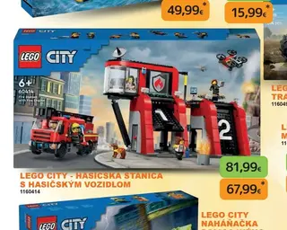 LEGO City Hasičská stanica s hasičským vozidlom