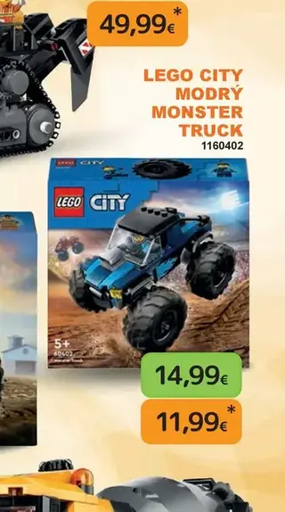 LEGO City Modrý monster truck
