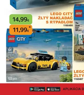 LEGO City Žltý taxík