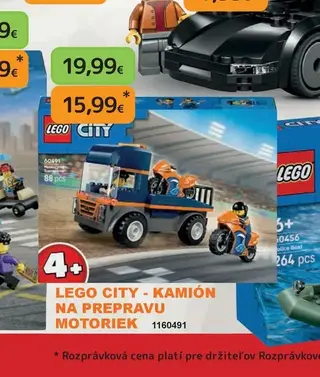 LEGO City Kamión na prepravu motoriek