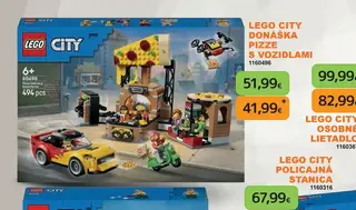LEGO City Donáška pizze s vozidlami
