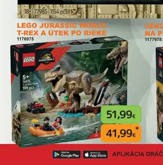 LEGO Jurassic World T-Rex a útek po rieke