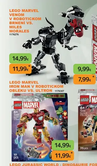 LEGO Marvel Venom v robotickom brnení vs. Miles Morales