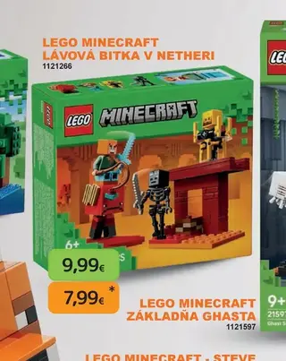 LEGO Minecraft Lávová bitka v Netheri