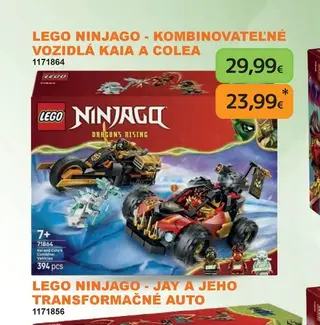 LEGO NINJAGO - Kombinovateľné vozidlá Kaia a Colea