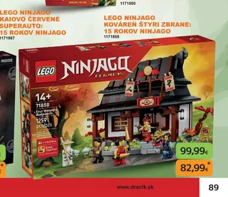 LEGO NINJAGO Kováreň štyri zbrane: 15 rokov Ninjago