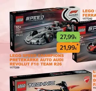 LEGO Speed Champions Pretekárske auto Audi Revolut F1 Team R26