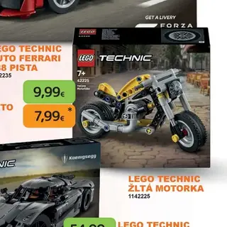 LEGO Technic Žltá motorka