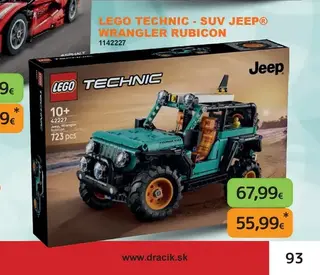 LEGO Technic SUV Jeep Wrangler Rubicon