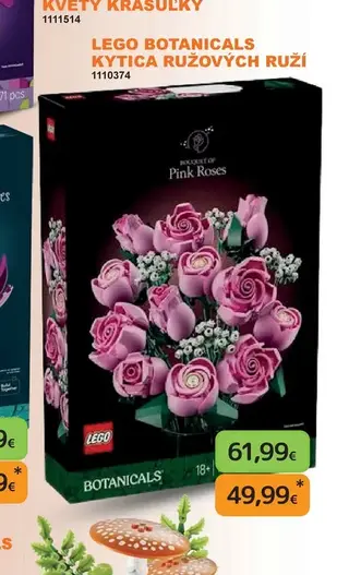 LEGO Botanicals Kytica ružových ruží