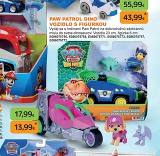 Paw Patrol Dino vozidlo s figúrkou