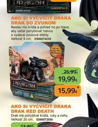 Ako si vycvičiť draka Drak so zvukom 9 cm