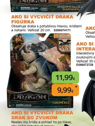 Ako si vycvičiť draka figúrka 20 cm