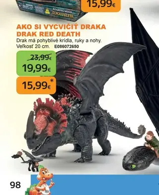 Ako si vycvičiť draka Drak Red Death 20 cm