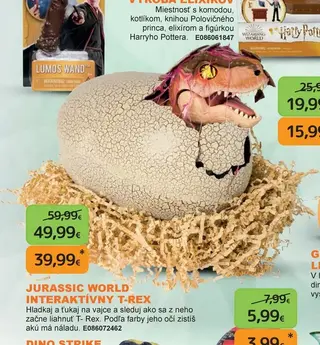 Jurassic World Interaktívny T-Rex