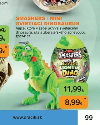 Smashers - Mini svietiaci dinosaurus
