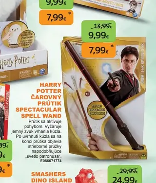 Harry Potter Čarovný prútik Spectacular Spell Wand
