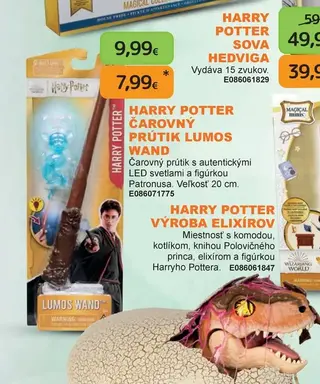 Harry Potter Čarovný prútik Lumos Wand