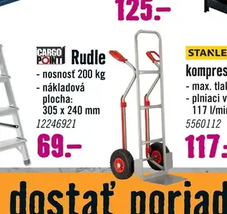 Rudla nosnosť 200 kg