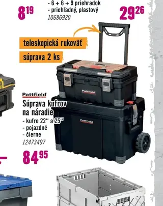 Pattfield Súprava kufrov na náradie