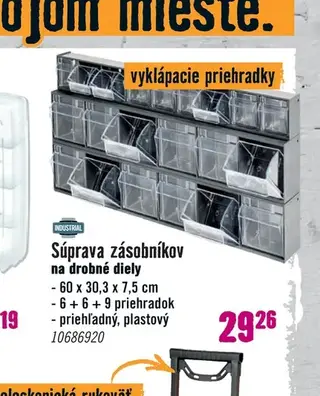 Súprava zásobníkov na drobné diely
