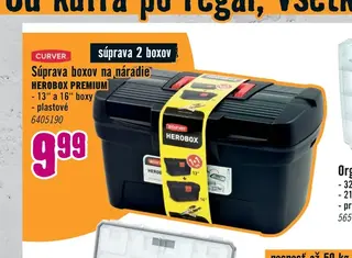 Curver Súprava boxov na náradie Herobox Premium