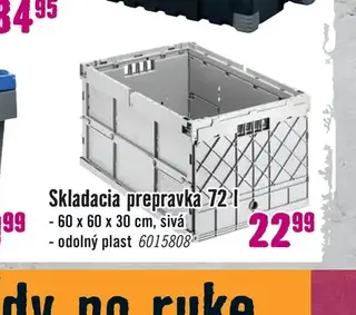 Skladacia prepravka 72 l