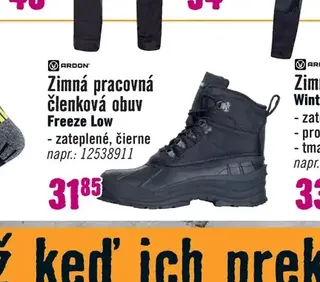 Zimná pracovná členková obuv Freeze Low