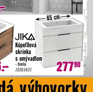 Jika Kúpeľňová skrinka s umývadlom biela